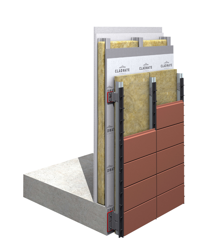 Single Skin Terracotta Cladding Support System