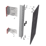 Sliding Clips Cladding Support System